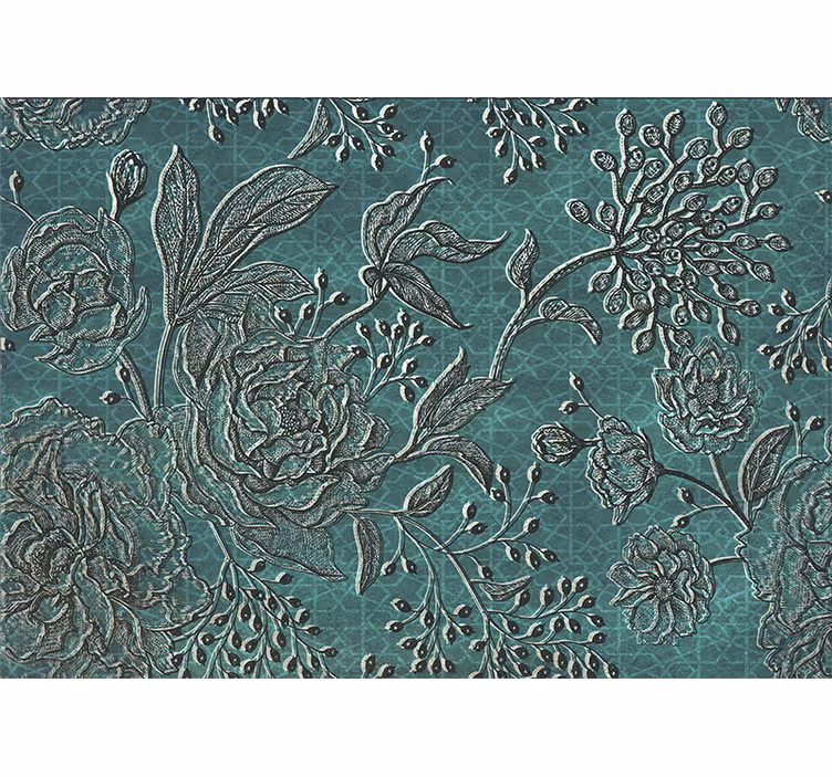 Oriental floral nature wall mural - TenStickers