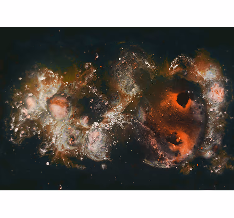 Beautiful view milky way galaxy wall mural - TenStickers