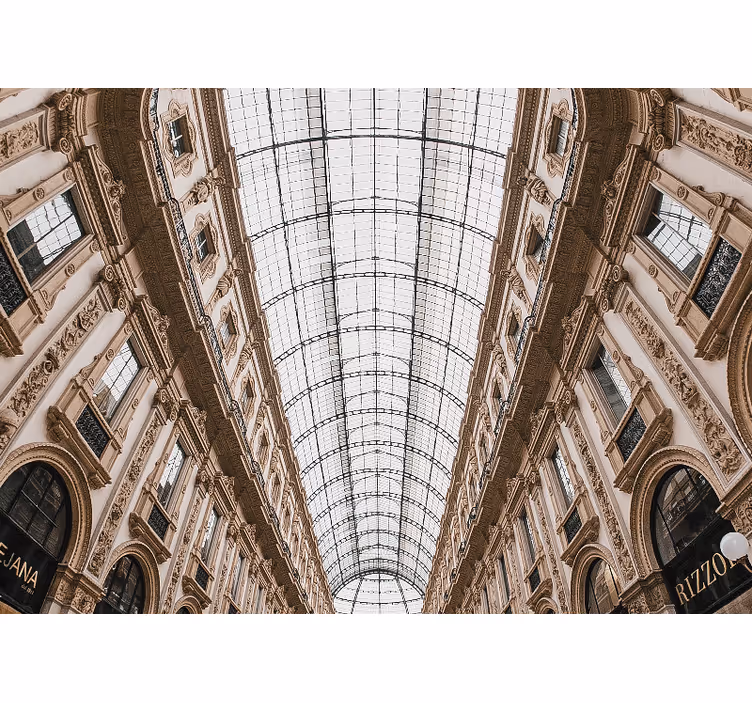 City wall mural milan's architectural wonder - TenStickers