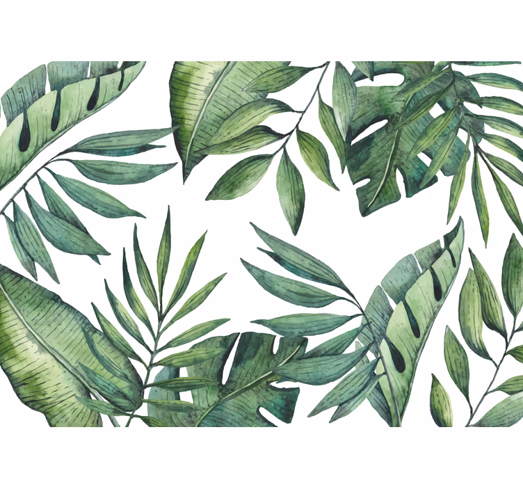 Wall mural nature lush leafy patterns - TenStickers
