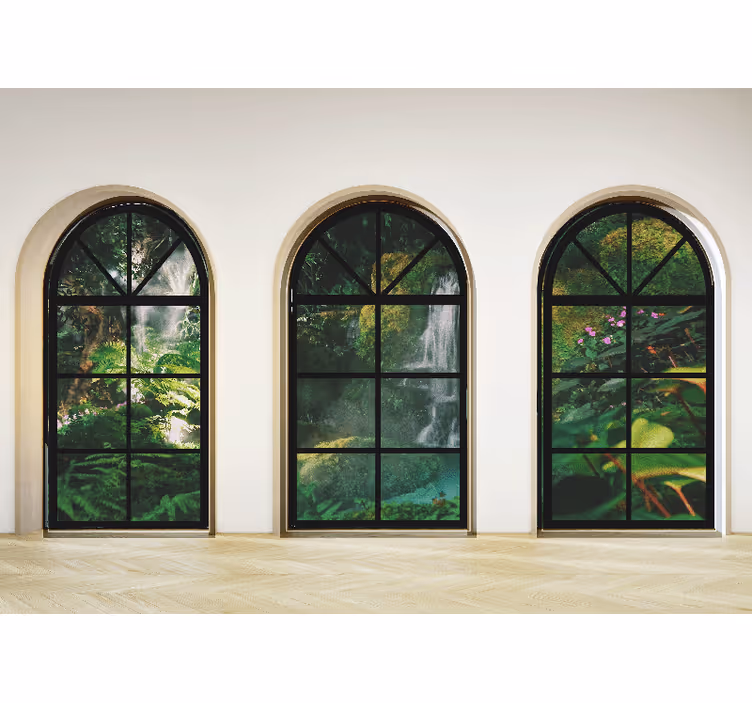Wall mural nature tranquil forest scenery - TenStickers