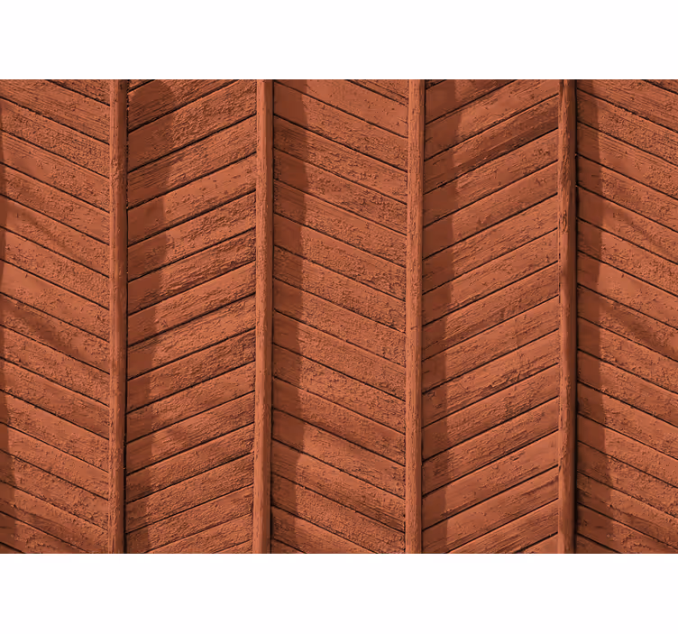 Mural stone wall rustic wood design - TenStickers