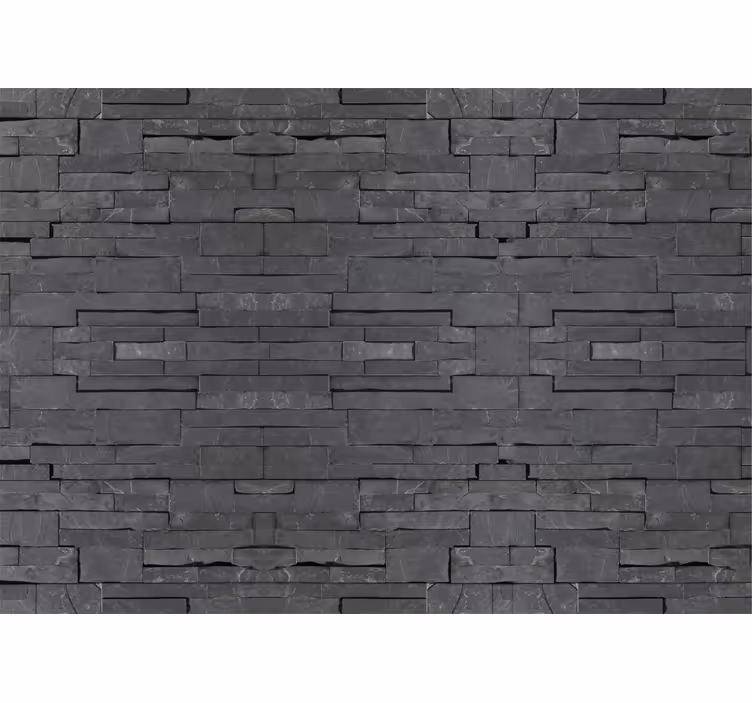 Negro ladrillos brick wall mural - TenStickers