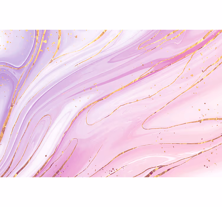 pink fluid 3D wall mural - TenStickers