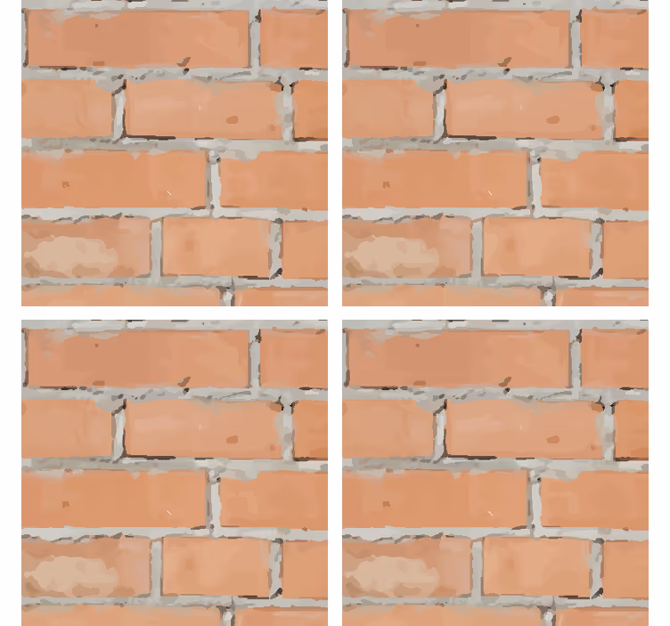 Textured brick pattern coasters - TenStickers