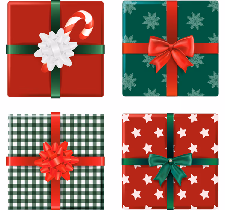 Gift Boxes pack drink coaster - TenStickers