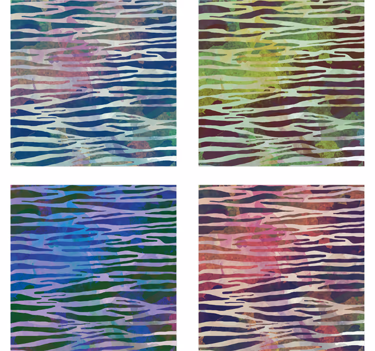 Abstract Zebra Texture zebra coaster - TenStickers