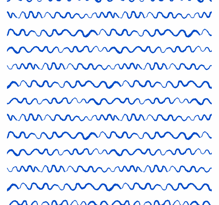 Wavy blue lines pattern coasters - TenStickers