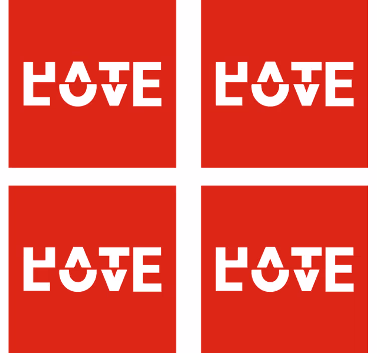 Text coasters bold typography expression - TenStickers