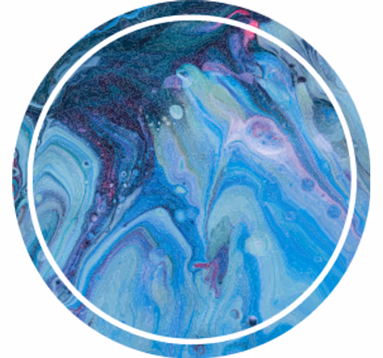Coasters swirling blue design - TenStickers
