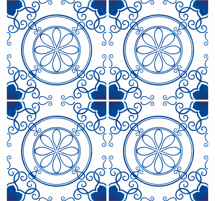 Coasters with intricate floral designs - TenStickers