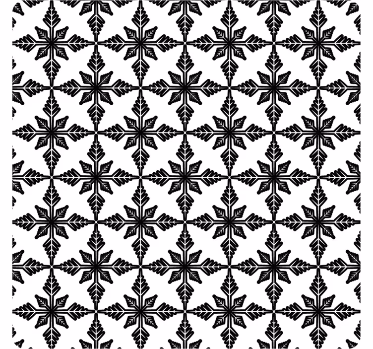 Coasters with geometric black pattern - TenStickers