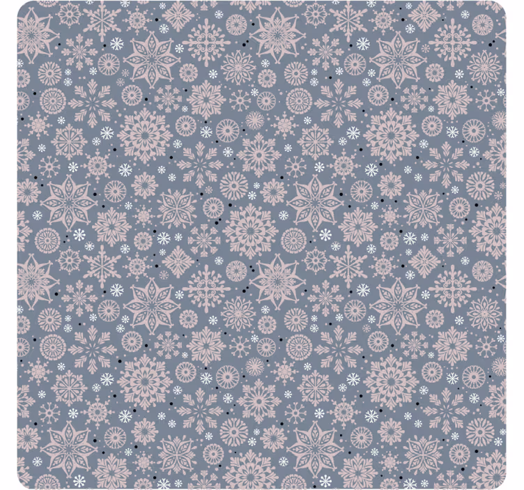 Christmas coasters winter floral design - TenStickers