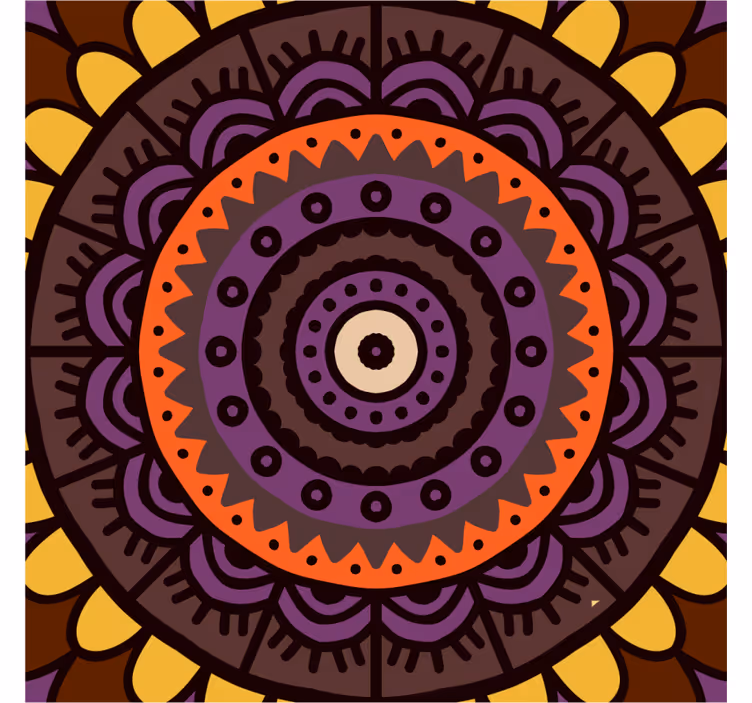 Coasters with detailed round design - TenStickers