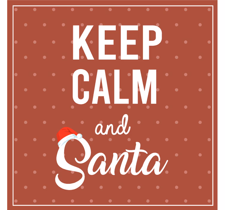 Christmas coasters with festive quote design - TenStickers