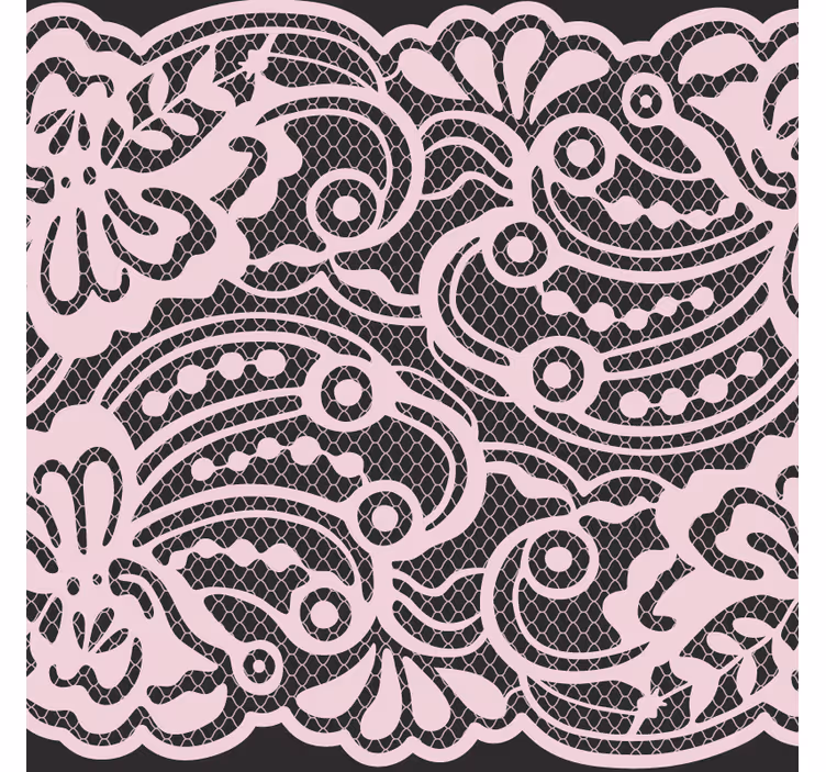 Modern coaster with elegant lace design - TenStickers