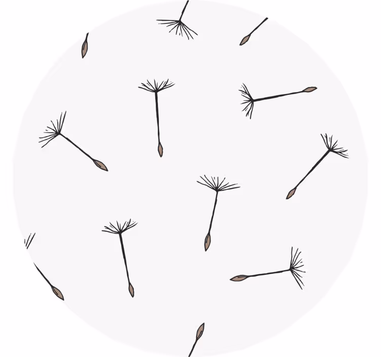 Coasters with delicate seed pattern design - TenStickers
