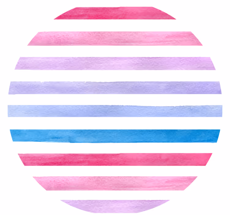 Coasters in watercolor stripe pattern - TenStickers