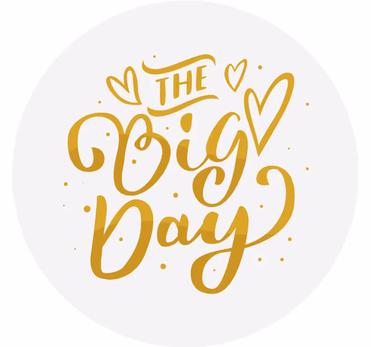 Wedding coasters elegant celebration typography - TenStickers
