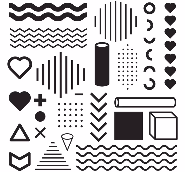 Geometric shape exploration coasters - TenStickers
