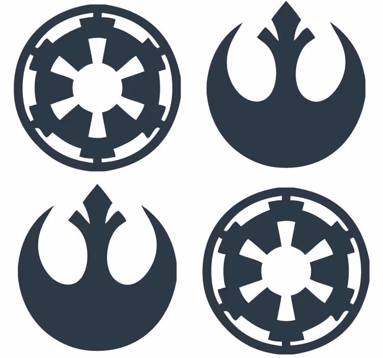 Modern coaster symbolic emblems collection - TenStickers
