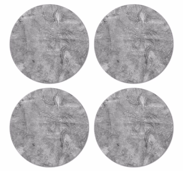 Marble gray style texture coaster - TenStickers