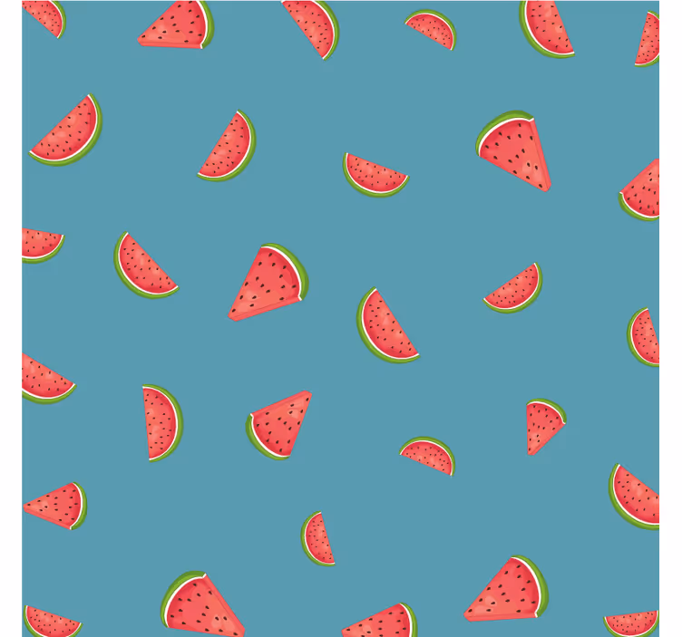 Modern coaster colorful watermelon design - TenStickers