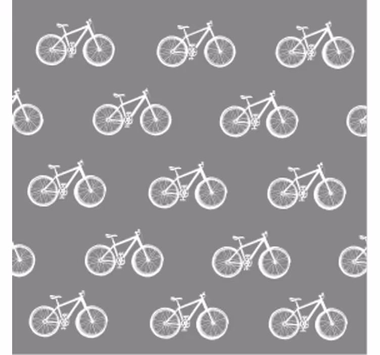 Modern coaster bicycle pattern design - TenStickers