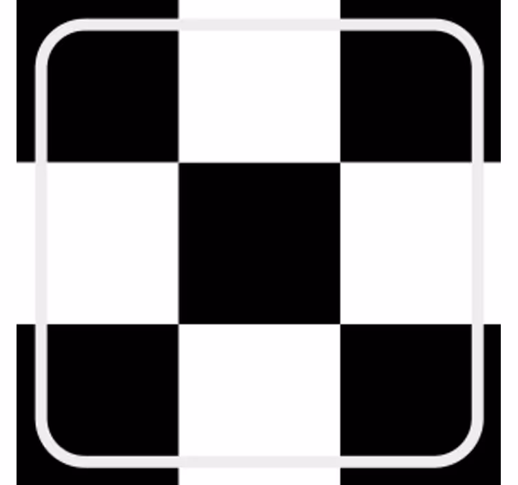 Coasters checkerboard pattern square - TenStickers