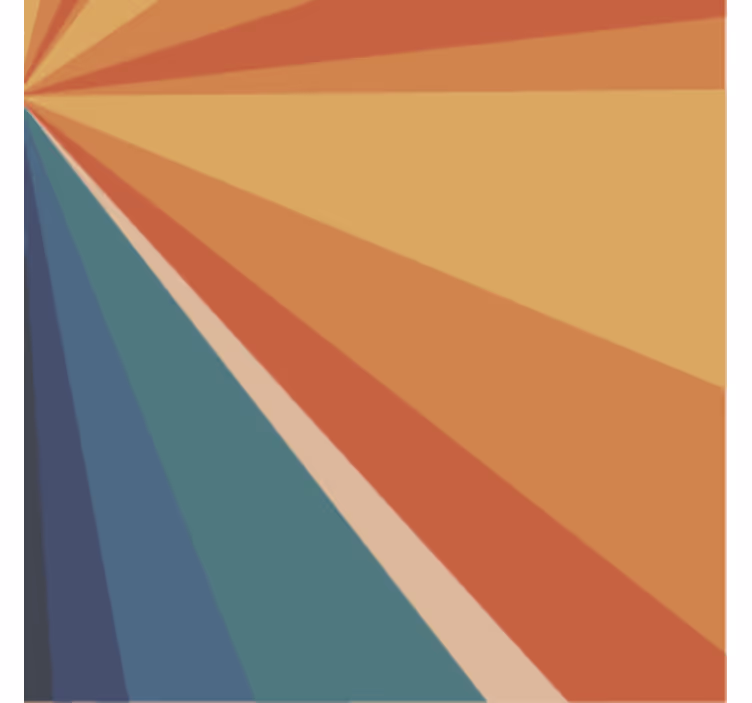 Geometric color rays coasters - TenStickers
