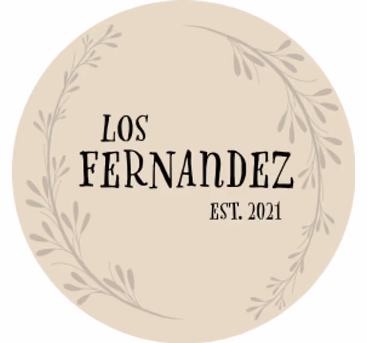 Beige with olive branch wedding coaster - TenStickers
