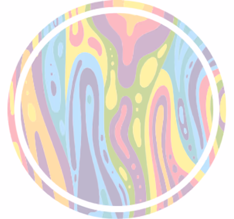 Wavy pastel pattern coasters - TenStickers