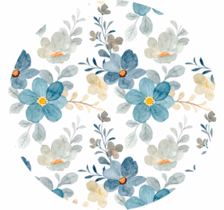 Modern coaster with botanical textured finish - TenStickers