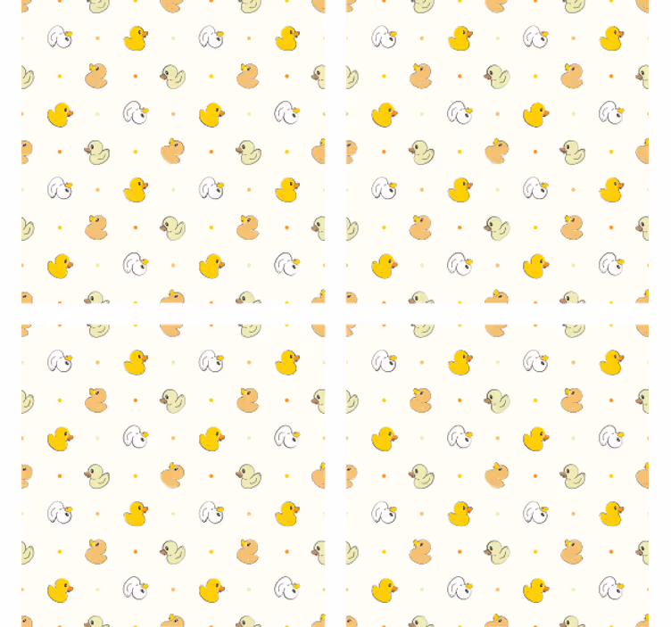 Modern coaster charming rubber duck design - TenStickers