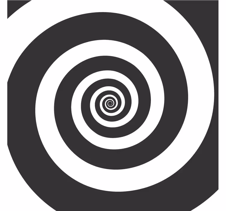 Spiral pattern contrast coasters - TenStickers