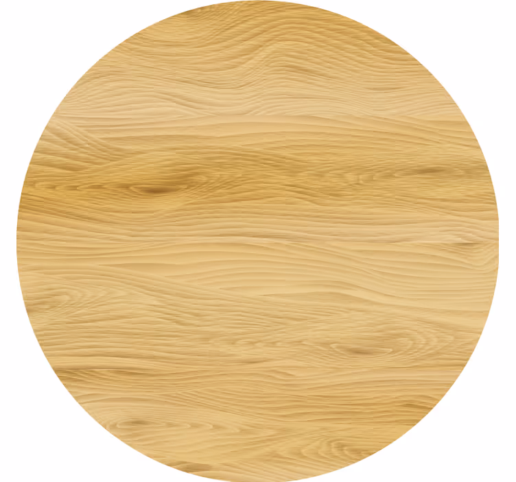 Coasters natural wood round surface - TenStickers