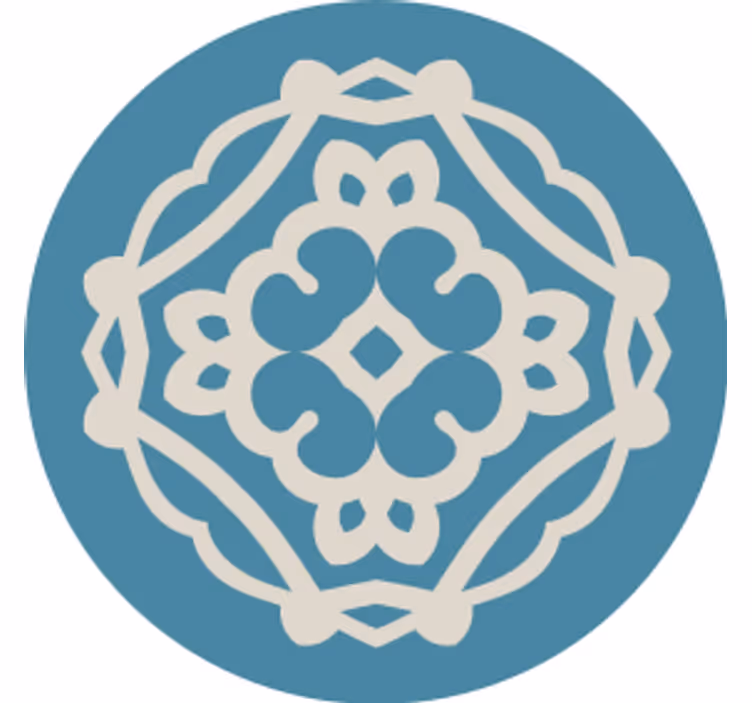 Coasters with detailed pattern design - TenStickers
