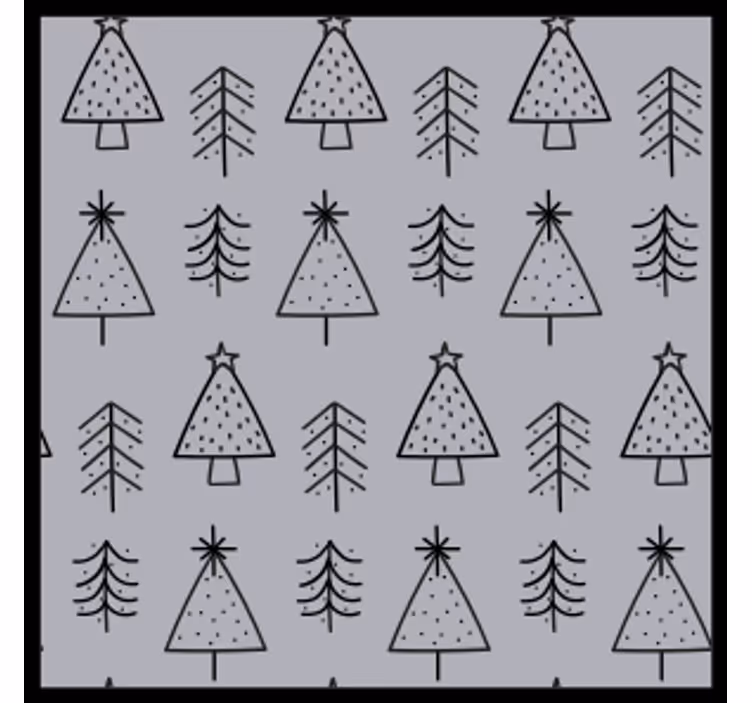 Christmas coasters with elegant tree designs - TenStickers
