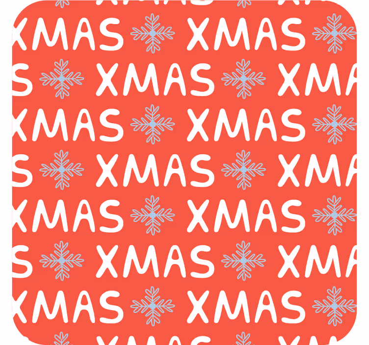 Christmas coasters in festive holiday design - TenStickers