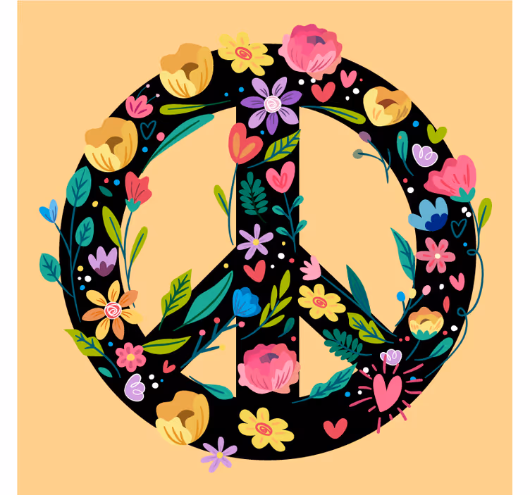 Text coasters botanical serenity design - TenStickers