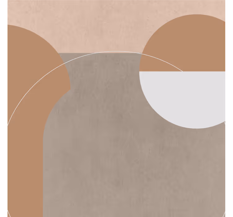 Modern coaster with abstract geometric shapes - TenStickers