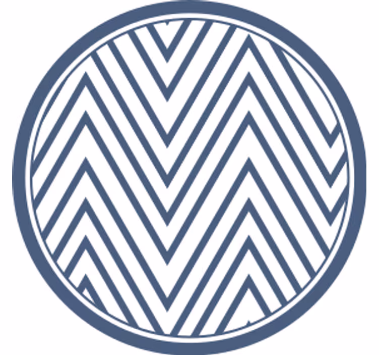 Chevron pattern surface coasters - TenStickers