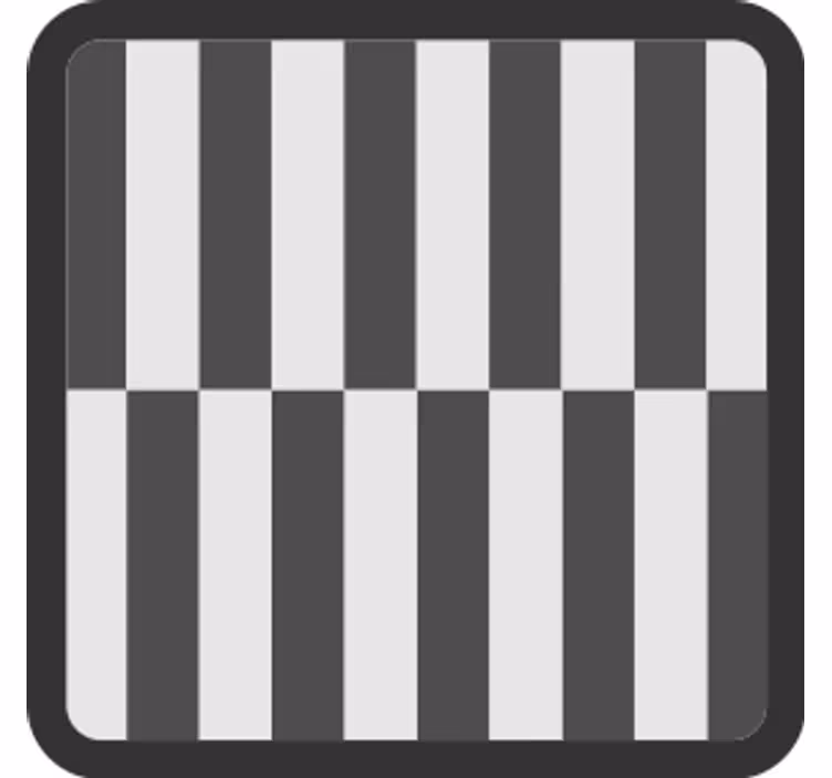 Striped surface pattern coasters - TenStickers