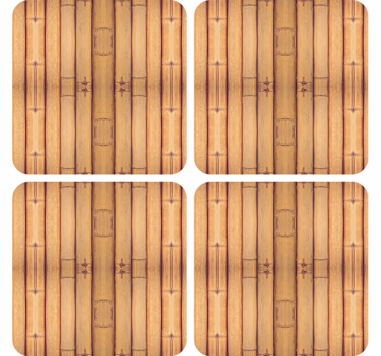 Coasters with bamboo textured surface - TenStickers