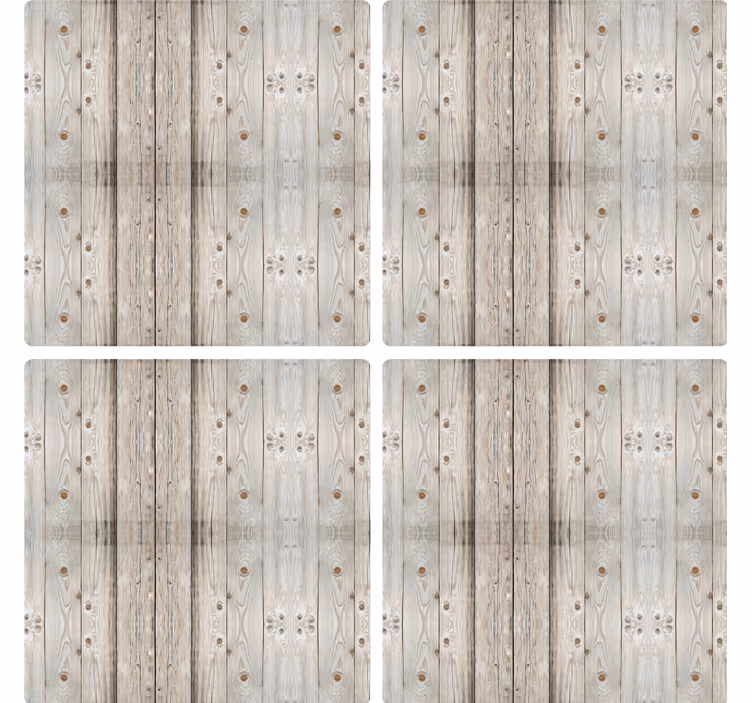 White pine wood effect texture coaster - TenStickers