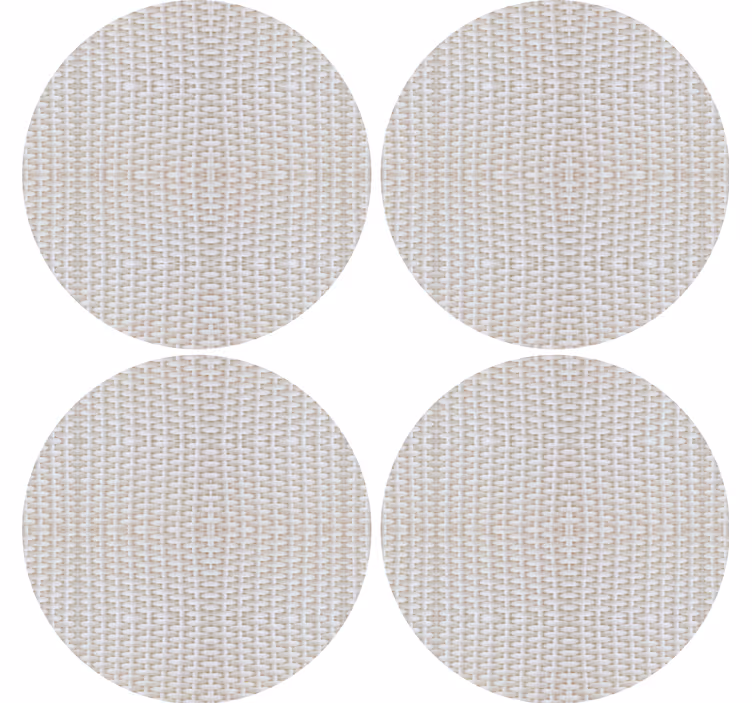 Coasters textured circular surface mats - TenStickers