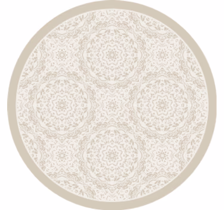 Coasters with intricate patterned round surface - TenStickers