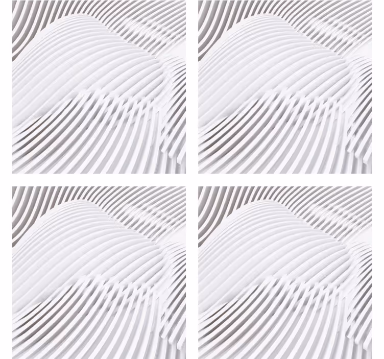 Wavy layered surface coasters - TenStickers