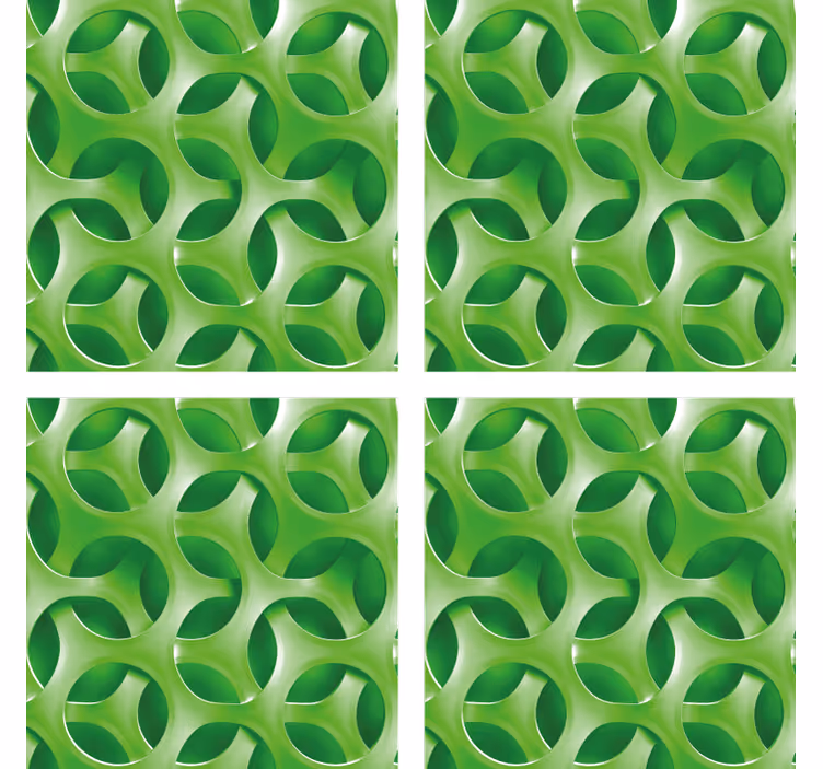 Coasters with layered circular design - TenStickers