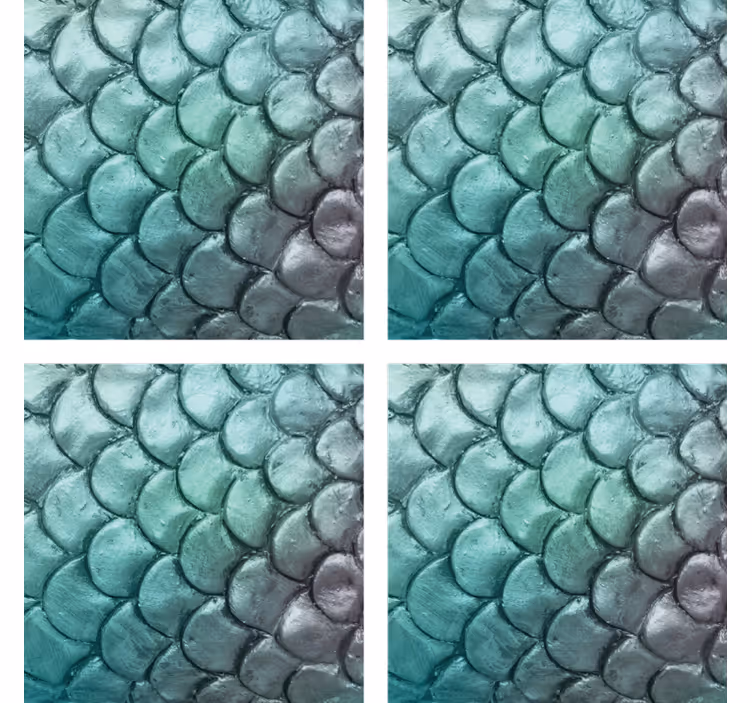 Scales texture pattern coasters - TenStickers
